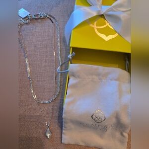 Kendra Scott Abbie Silver Pave multi strand necklace